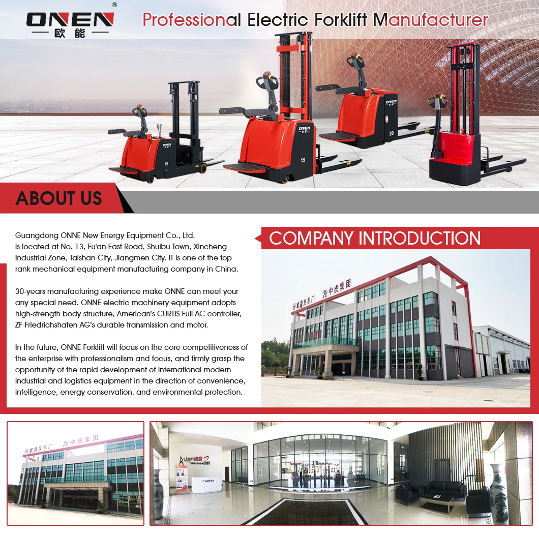 Onen off-Road Electric Pallet Truck Fit for Field Working 1500kg Customized Capacity