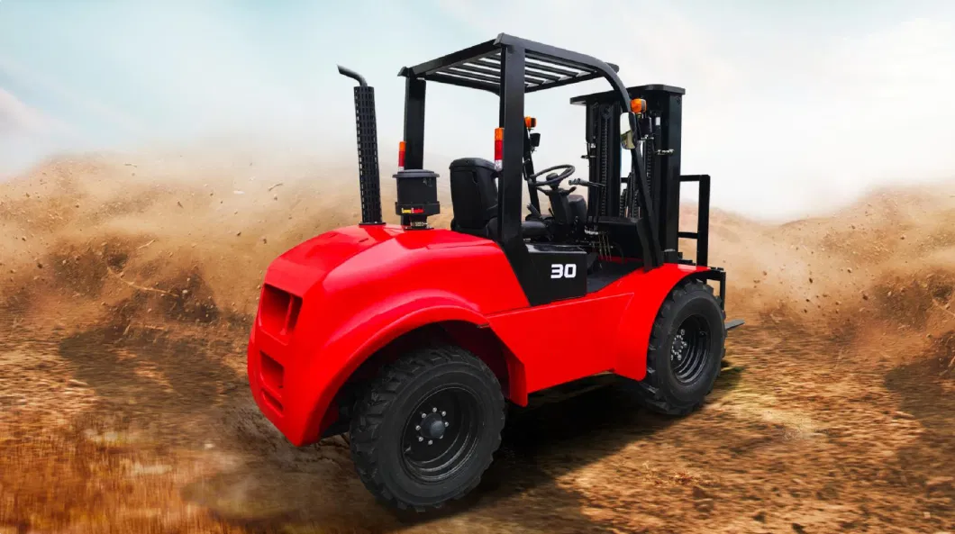 2ton 2.5ton 3ton 3.5ton 2WD 4WD Diesel Forklift Truck Euro 5 Emissions Are Rough Terrain Fork Lift