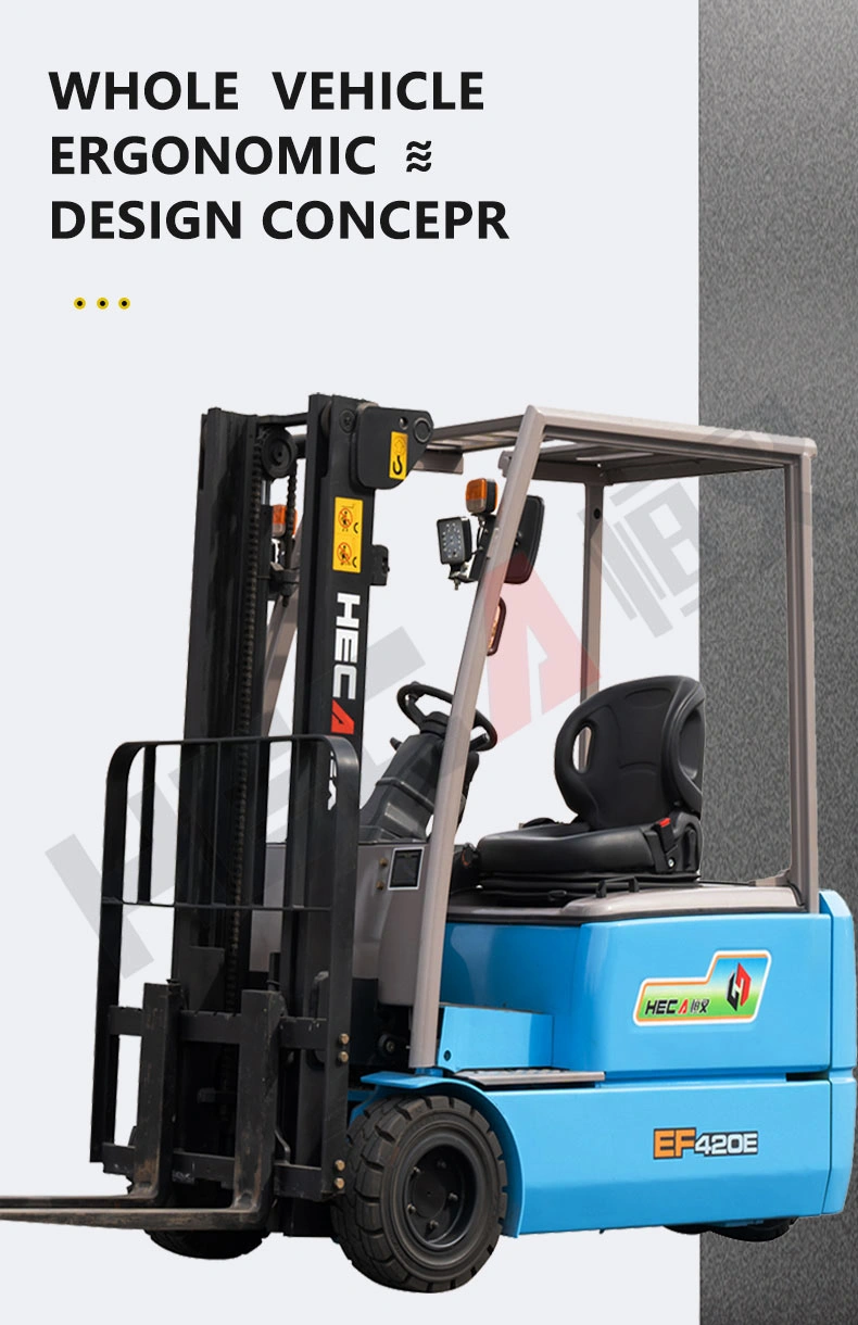 Warehouse Handling\Lithium Cell\Electric Forklift with Shock-Absorbing Tires