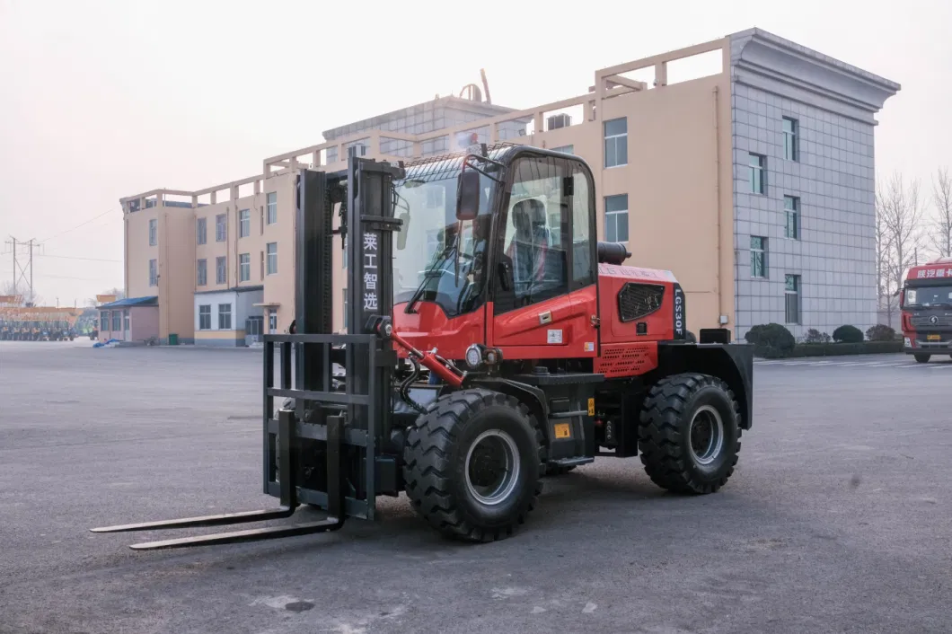 Lgcm off Road Forklift 1.5ton 3ton 3.5ton 4ton 5ton 4WD Four Wheels Drive New Articulated Rough Terrain Forklift Cab CE for Narrow Aisle Working