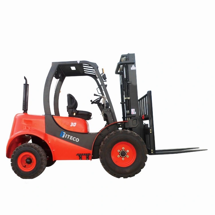 1.5 1.8 2 2.5 3 3.5 4ton 3m-7.3m Lifting Height 2WD/4WD Mini off-Road Forklift Truck Rough Terrain Forklift for Worst Working Environment with CE