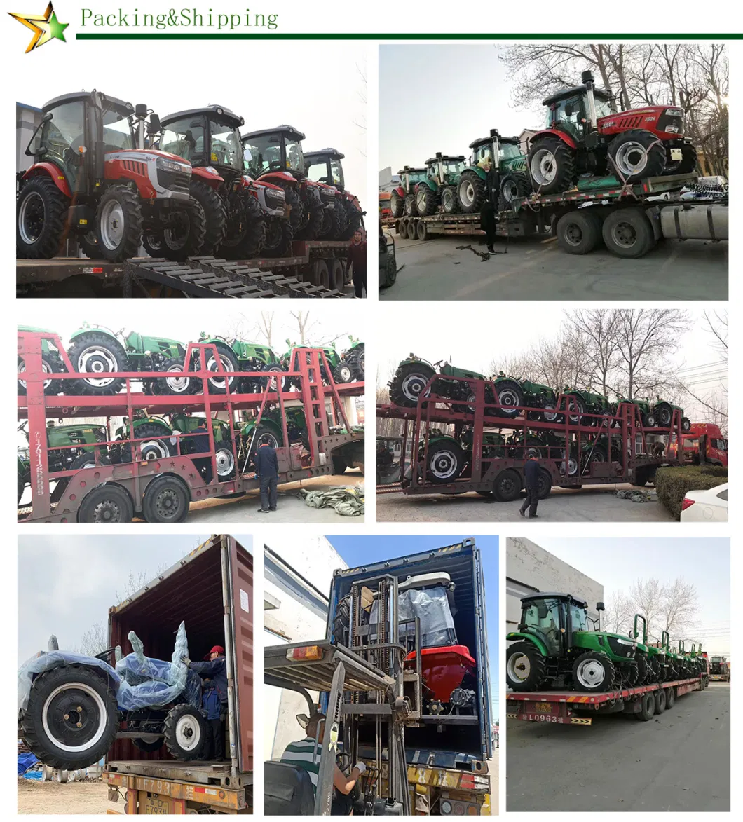 180HP Mini Farm Four Wheel Tractor /Big Tractor /Agriculture Tractor/Electric Agricultural Machinery Diesel Tractor with Cab for Sale From China