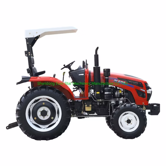 E 30HP 40HP 50HP 60HP Small Tractor 4WD Mini Orchard Four Wheel Farm Crawler Paddy Lawn Big Garden Walking China Tractor for Agricultural Machinery Manufacturer
