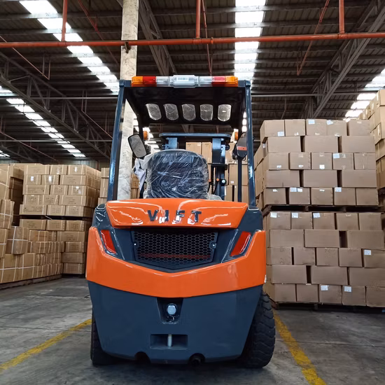 Vift 3.0ton/3000kgs Diesel/Gas/LPG Forklift 3m/4.5m/5m/6m Lifting Height, with Japanese Isuzu/Nissan/Mitsubishi Engine, with Side Shift, Cabin, Triplex Mast