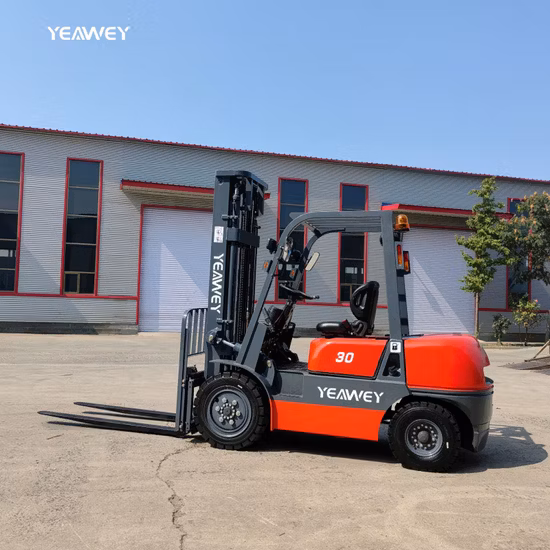 IC Forklift Petrol with Attachment 4 Ton 3.5 Ton 2 Ton 2.5 Ton Propane Fork Lifter 3 Ton Dual Fuel Foklift