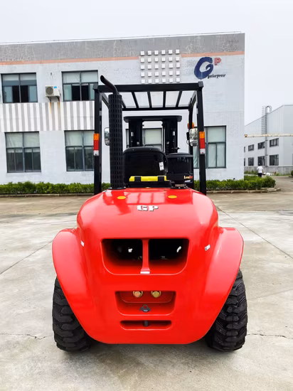 Chinese Manufacturer 3ton 3.5ton 5ton 4WD Rough Terrain Forklift Truck